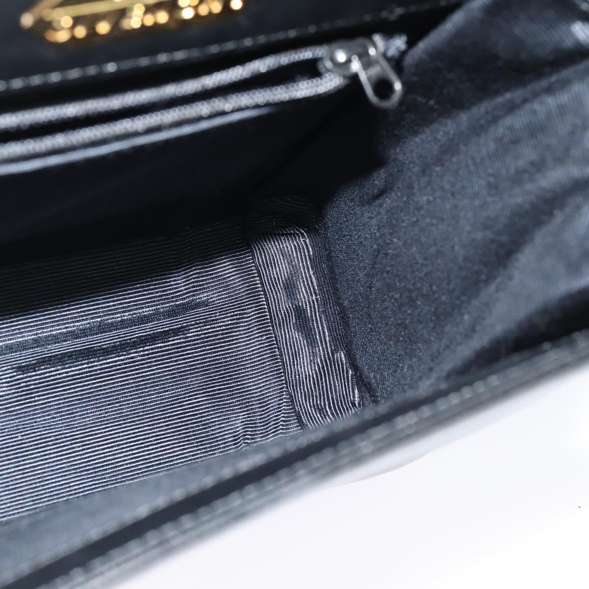 GIVENCHY Hand Bag Leather 2way Black Auth 133423