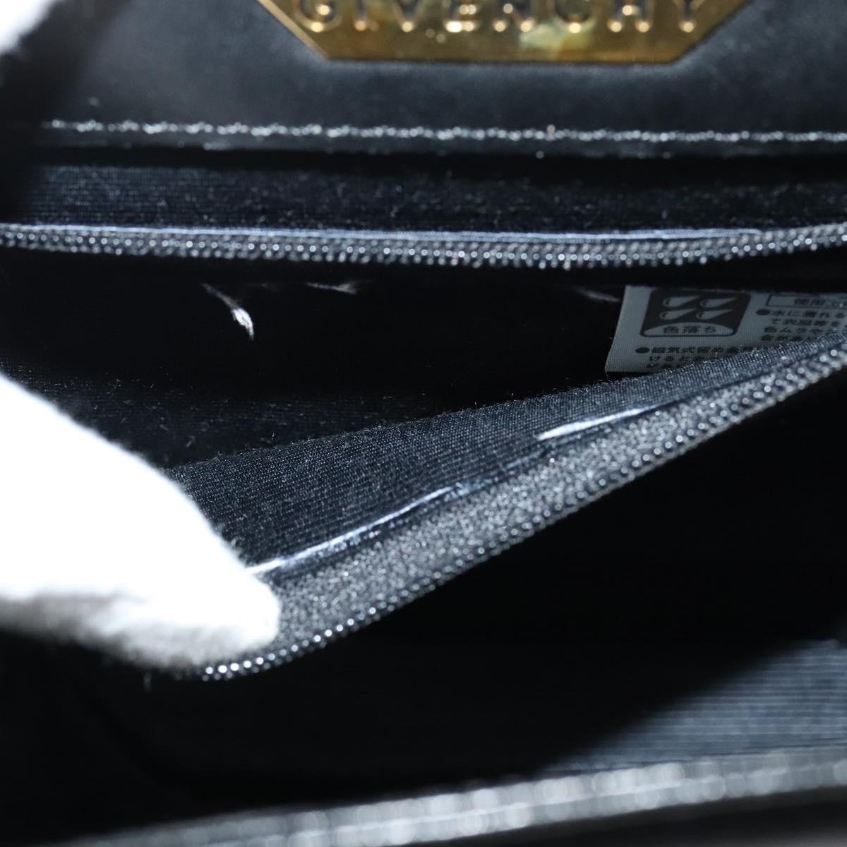 GIVENCHY Hand Bag Leather 2way Black Auth 133423
