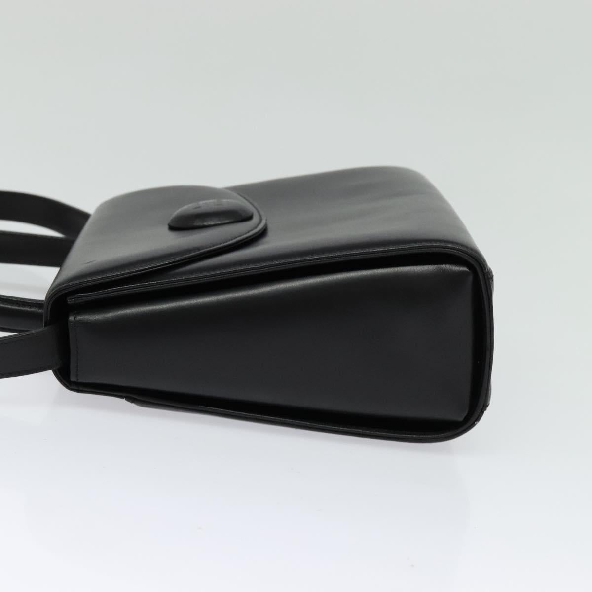 GIVENCHY Hand Bag Leather 2way Black Auth 133423