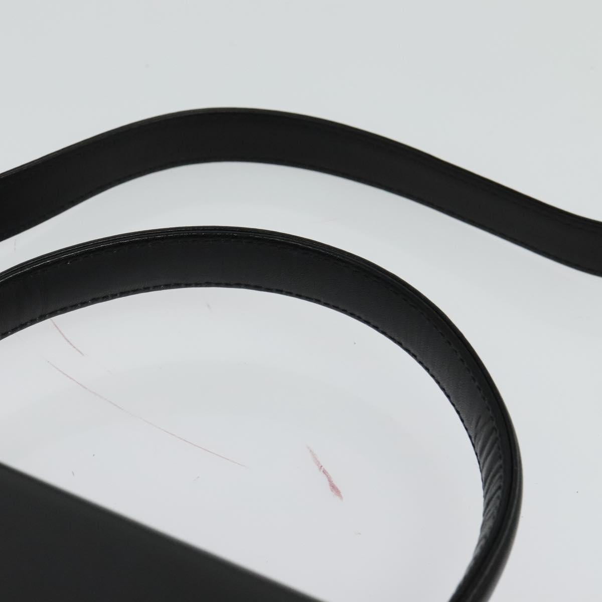 GIVENCHY Hand Bag Leather 2way Black Auth 133423