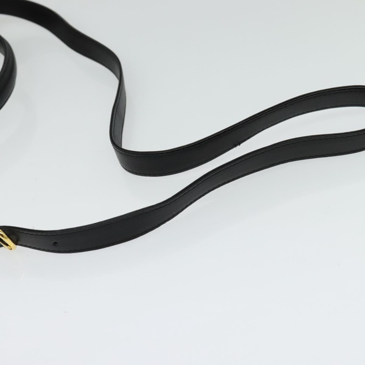 GIVENCHY Hand Bag Leather 2way Black Auth 133423