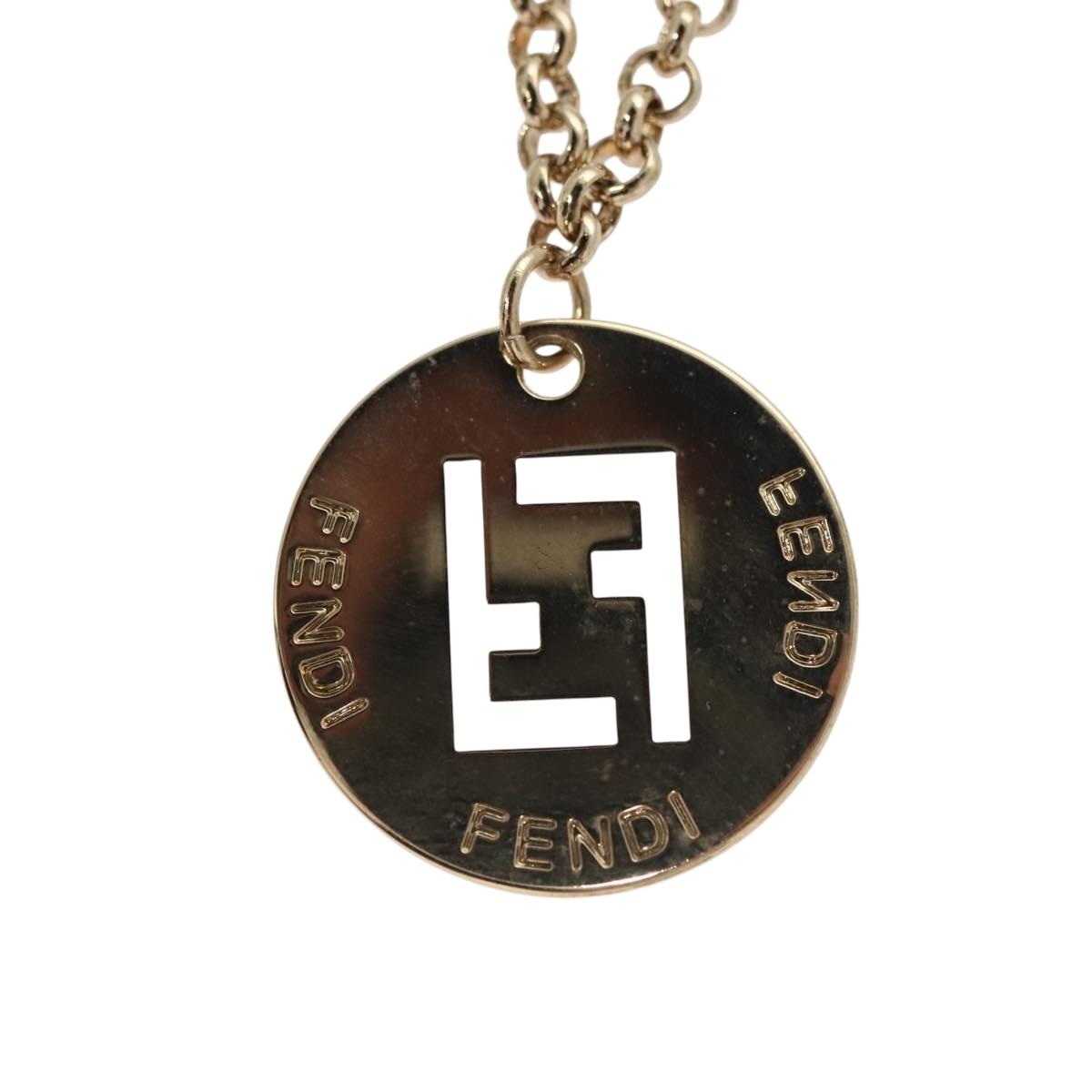 FENDI Bracelet metal Gold Auth 133445
