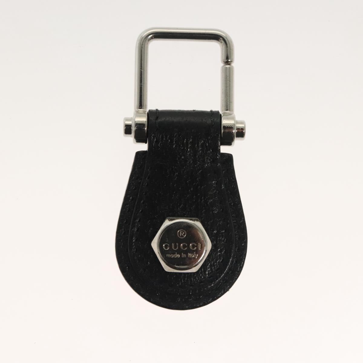GUCCI Charm metal 3Set Black Silver Auth 133446