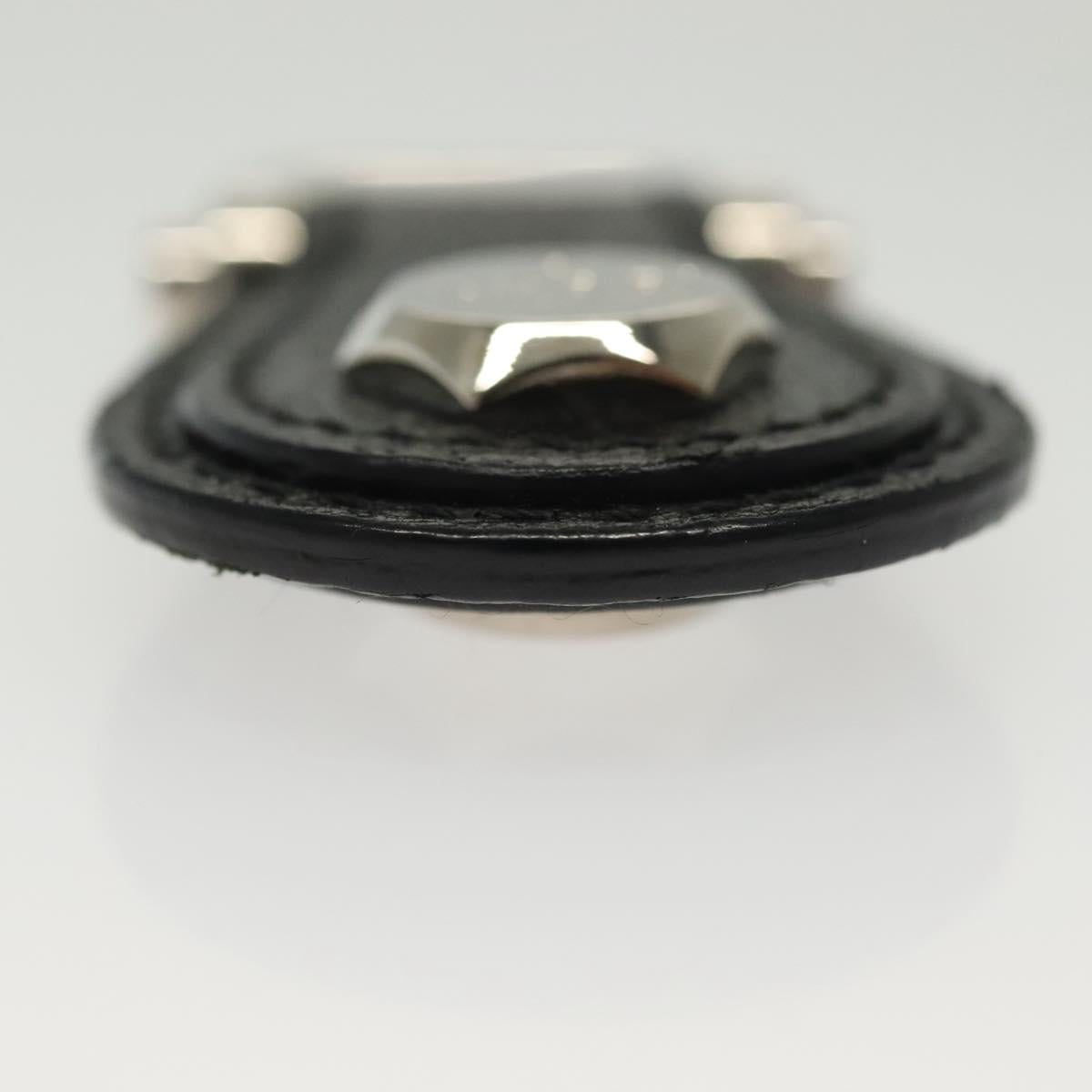 GUCCI Charm metal 3Set Black Silver Auth 133446