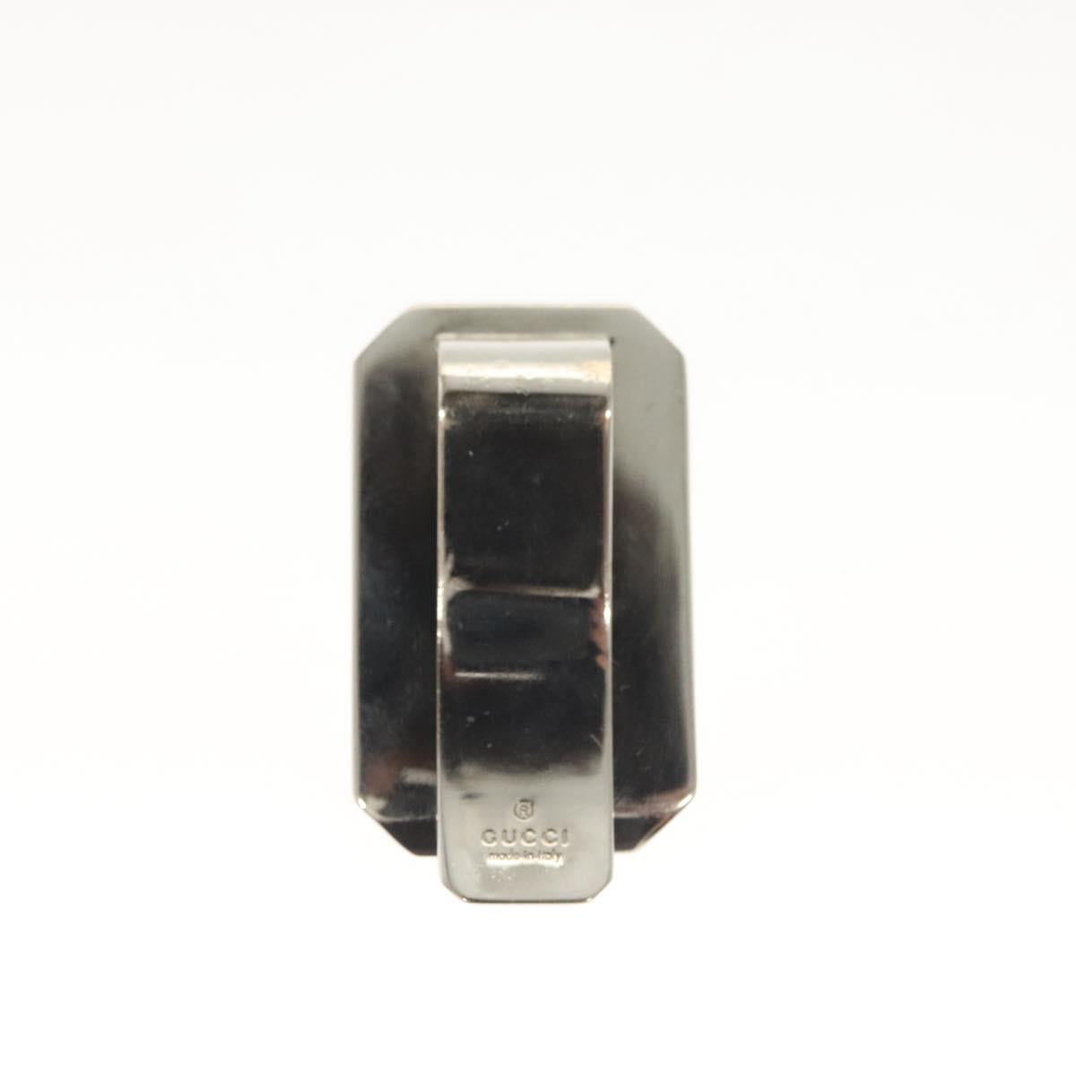 GUCCI Charm metal 3Set Black Silver Auth 133446