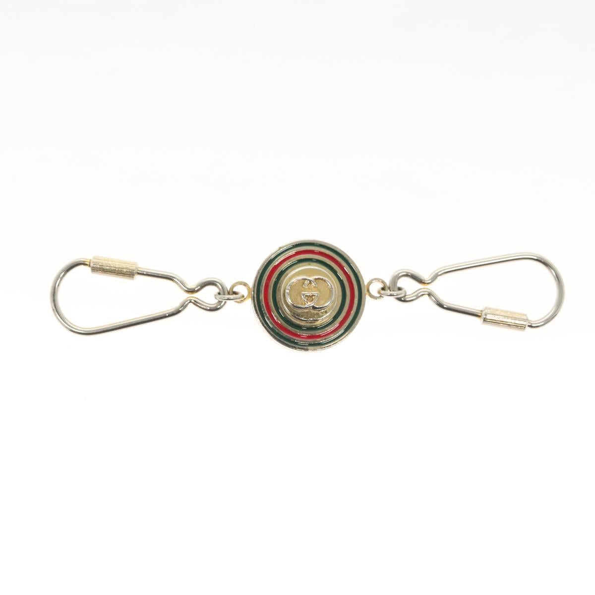 GUCCI Charm metal 3Set Black Silver Auth 133446