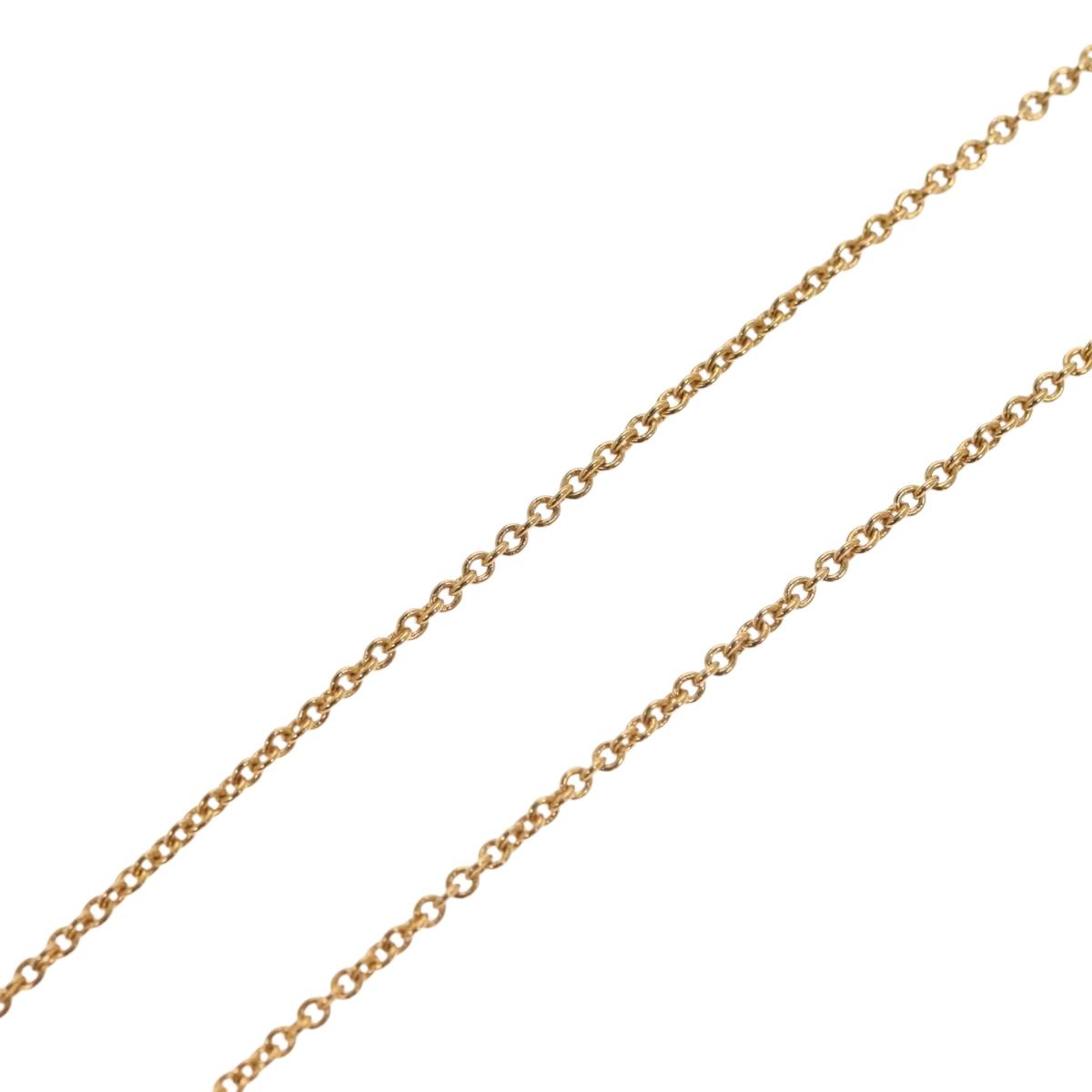 LOUIS VUITTON Essential V Necklace Gold M61083 LV Auth 133449