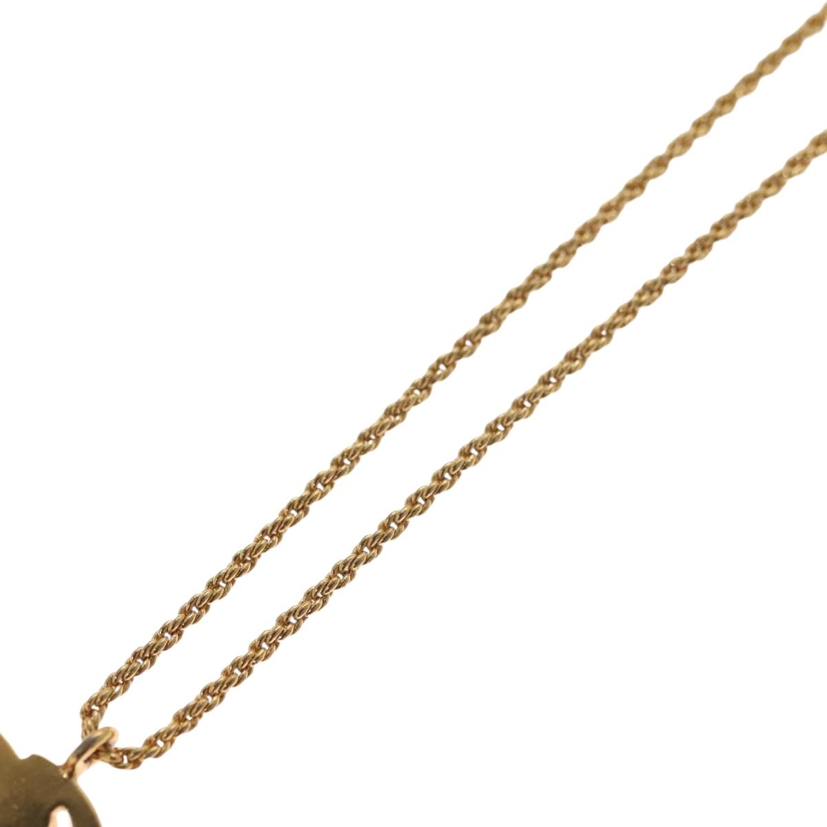 Christian Dior Necklace metal Gold Auth 133461