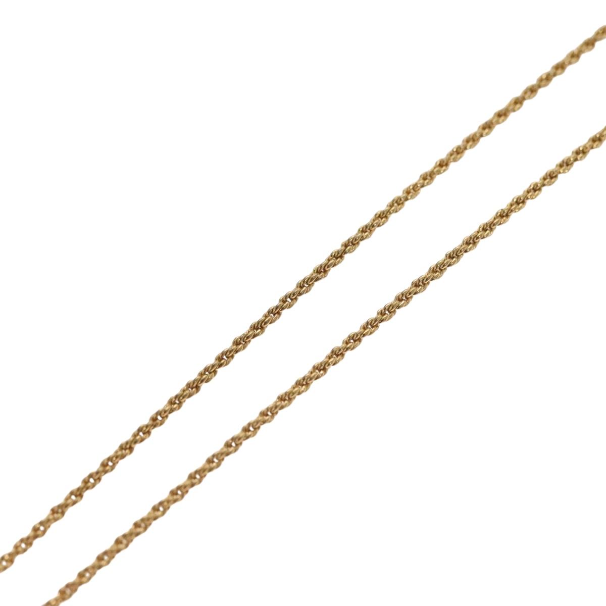 Christian Dior Necklace metal Gold Auth 133461