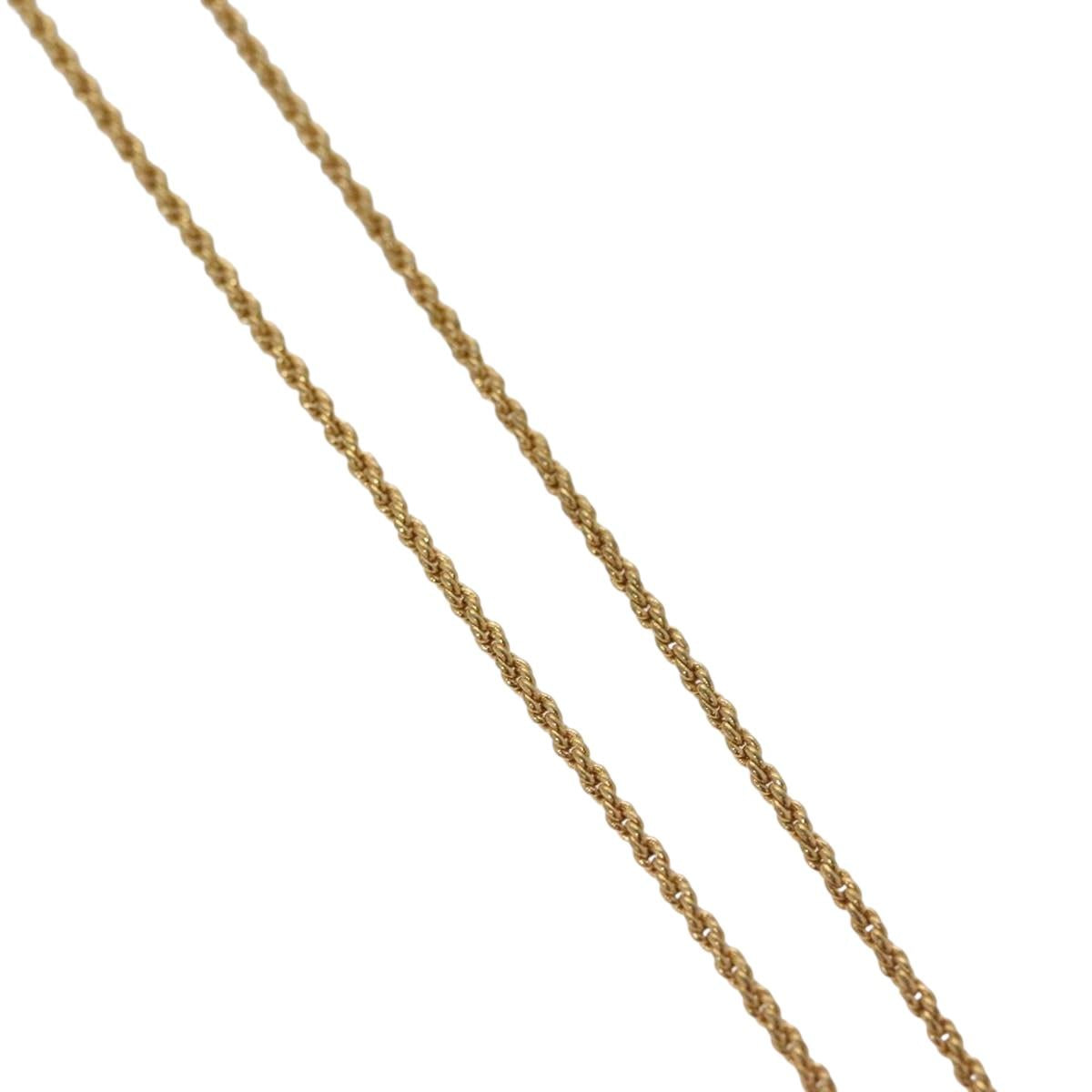 Christian Dior Necklace metal Gold Auth 133461