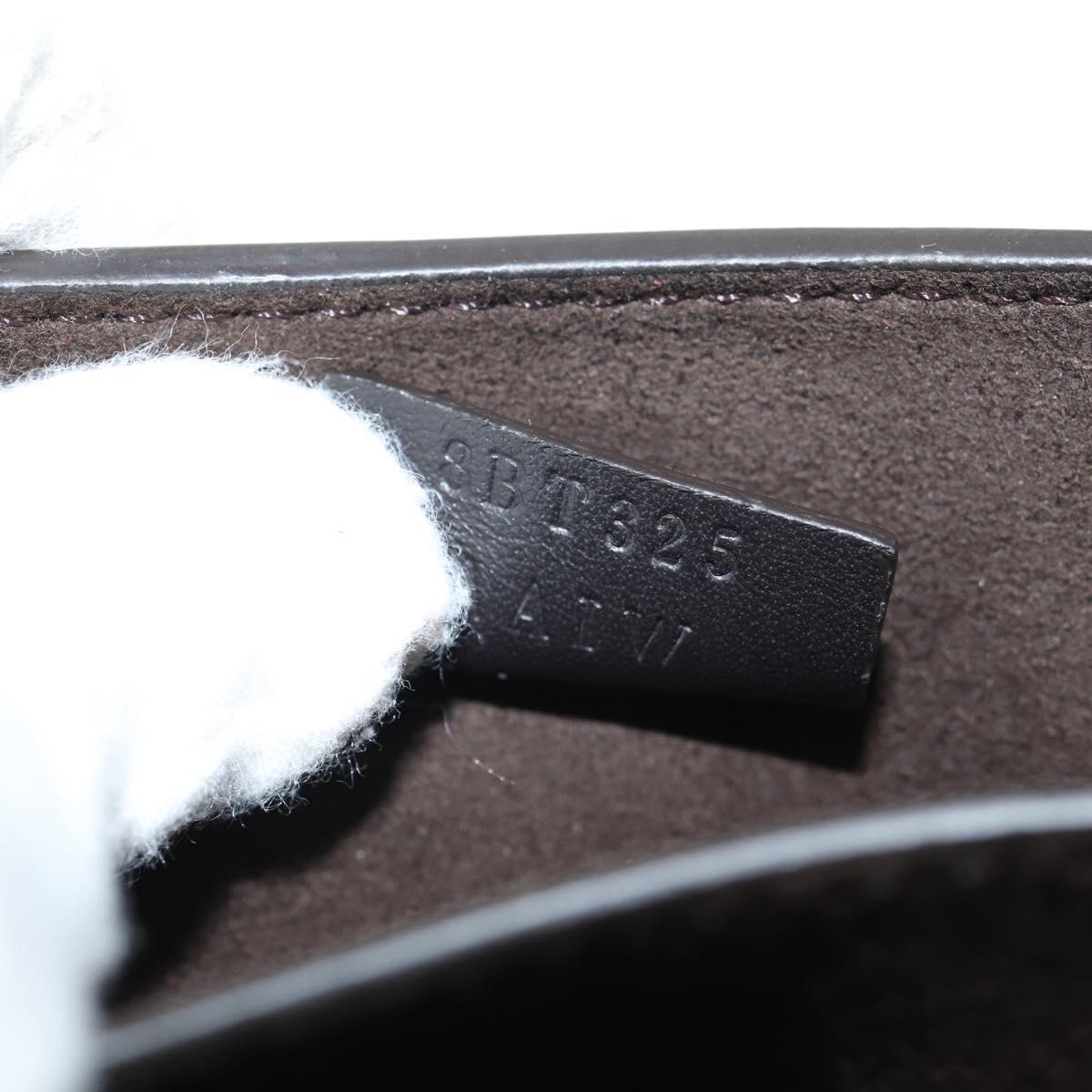 FENDI Fab Shoulder Bag Leather Green Gold Auth 133473M