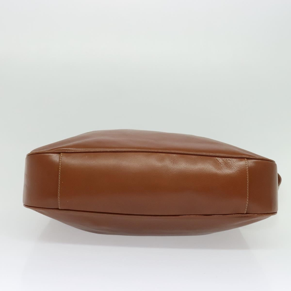 GUCCI Bamboo Hand Bag Leather 2way Brown Gold 001 2113 1577 Auth 133477