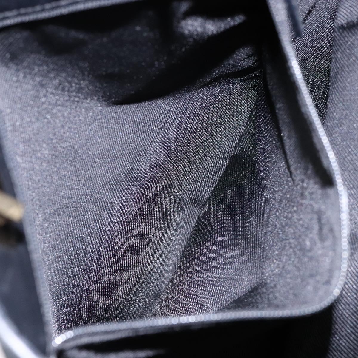 GUCCI GG Canvas Tote Bag Gold Black 002 1098 3444 Auth 133481