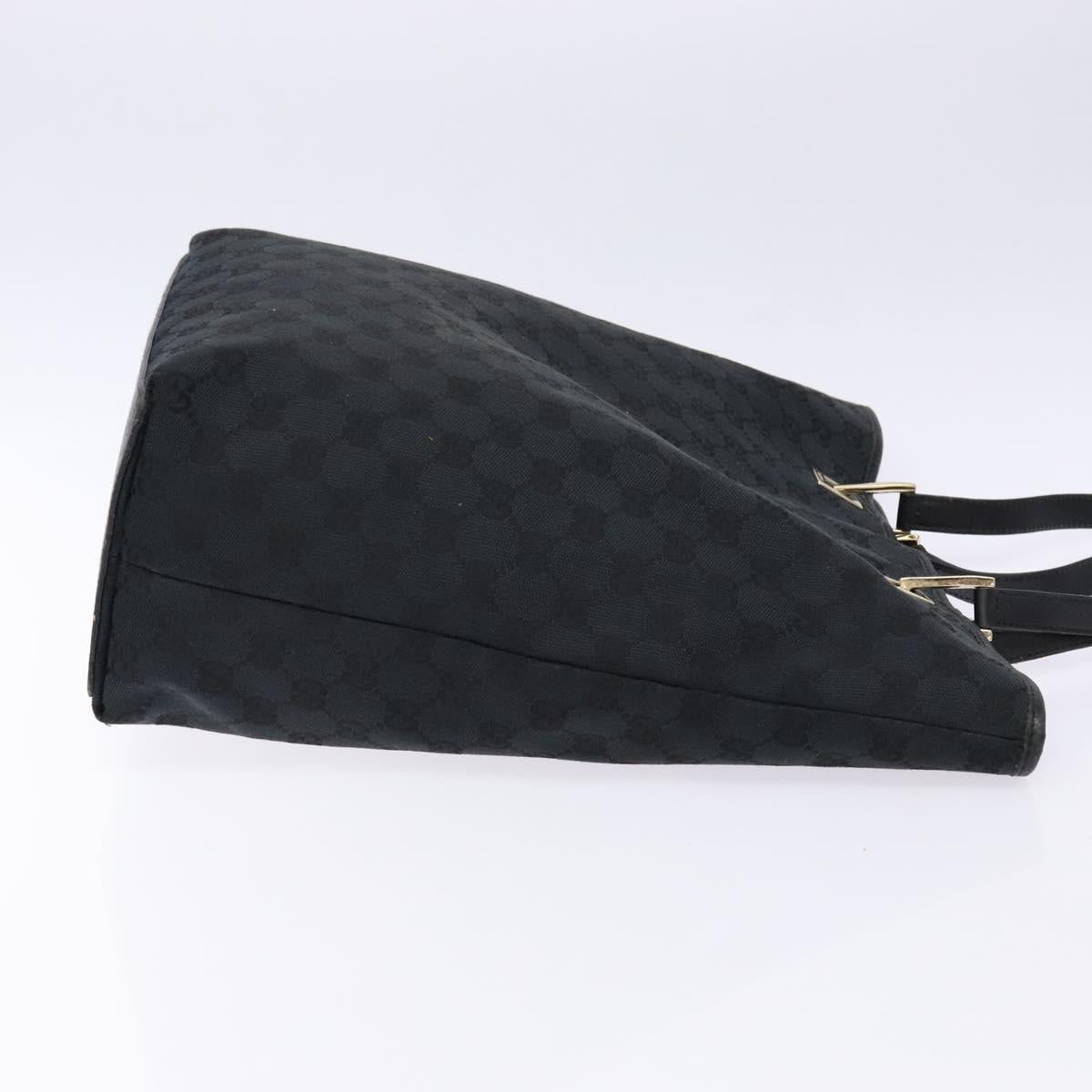 GUCCI GG Canvas Tote Bag Gold Black 002 1098 3444 Auth 133481