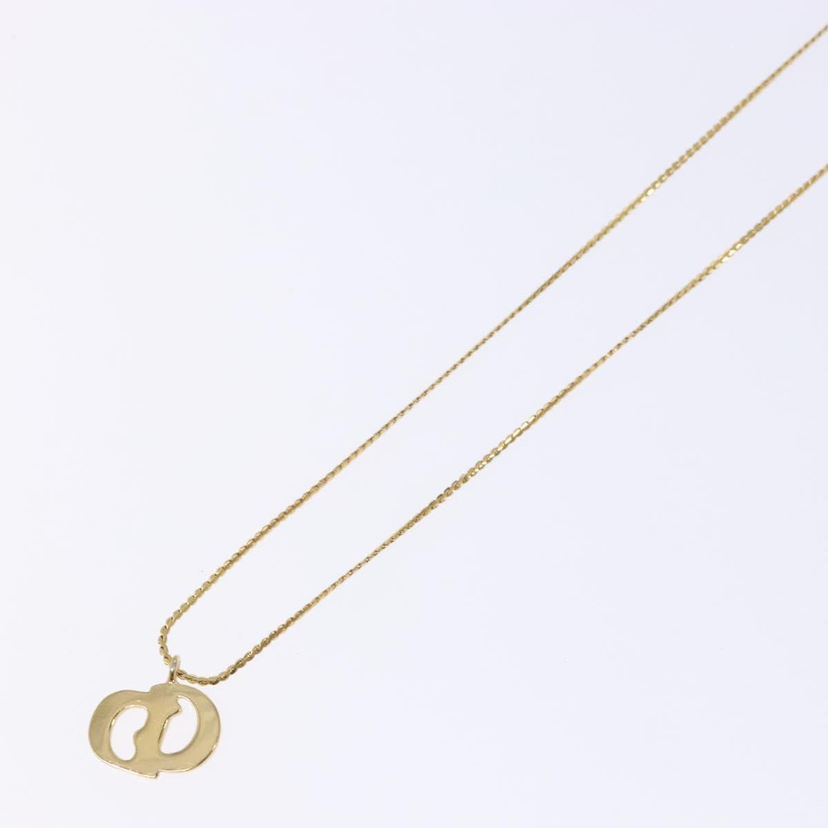 Christian Dior Necklace metal Gold Auth 133489