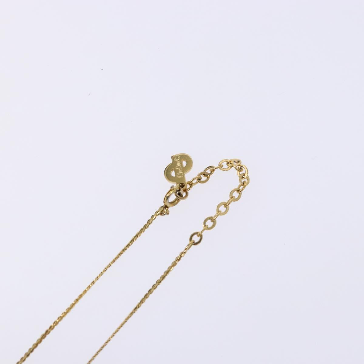 Christian Dior Necklace metal Gold Auth 133489