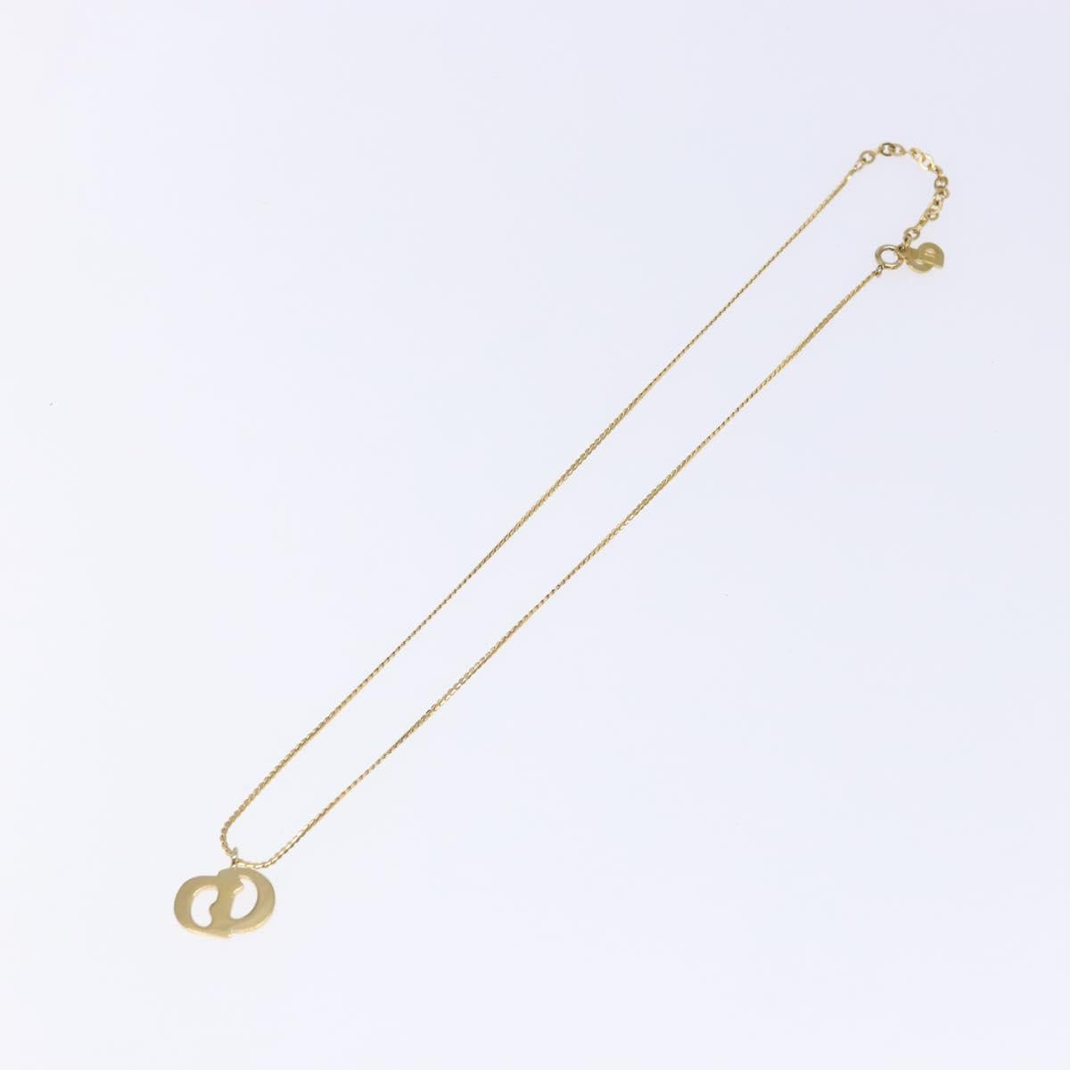 Christian Dior Necklace metal Gold Auth 133489