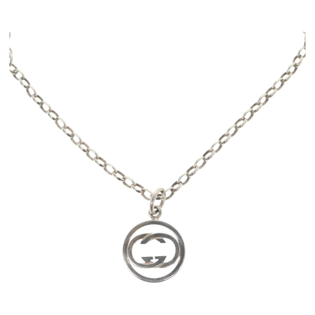 GUCCI Necklace Ag925 Silver Auth 133492