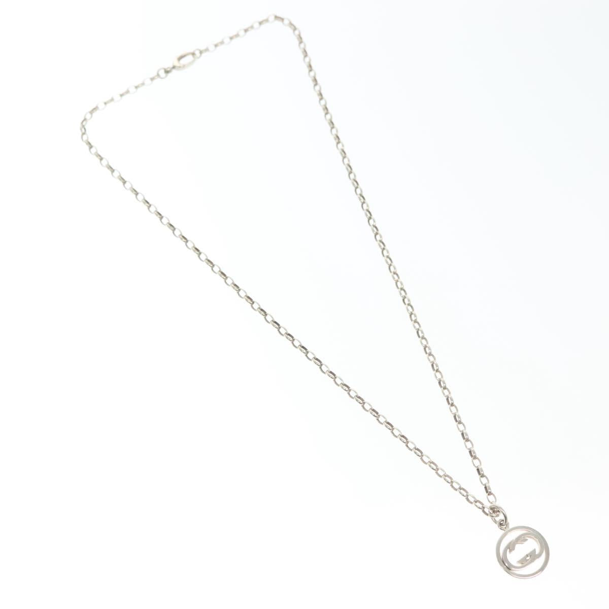GUCCI Necklace Ag925 Silver Auth 133492