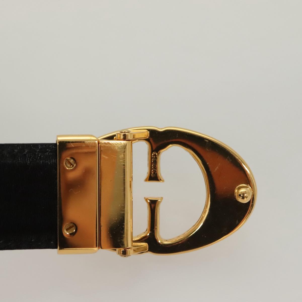 GUCCI Belt Leather 29.9"" Red Gold 037 194 0910 Auth 133494