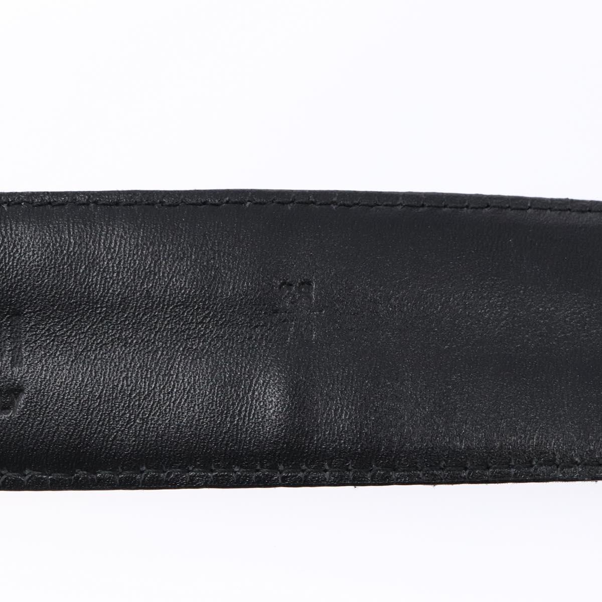 FENDI Zucca Canvas Belt Black Brown Auth 133498