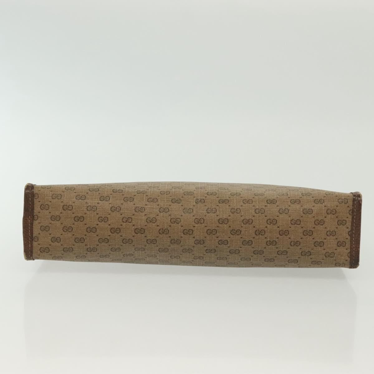 GUCCI Micro GG Supreme Clutch Bag PVC Beige 67 039 5465 Auth 133508