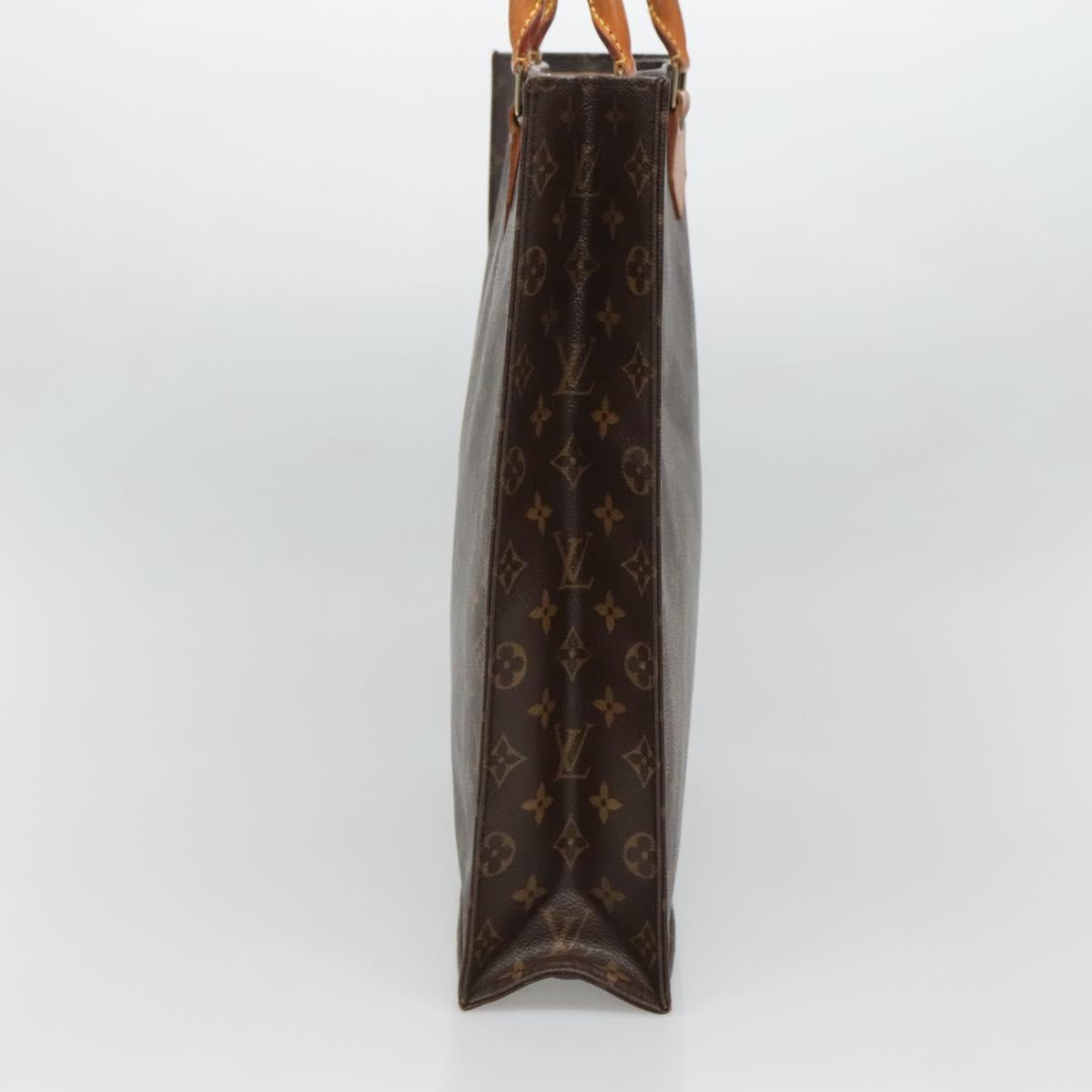 LOUIS VUITTON Monogram Sac Plat Hand Bag M51140 LV Auth 133557