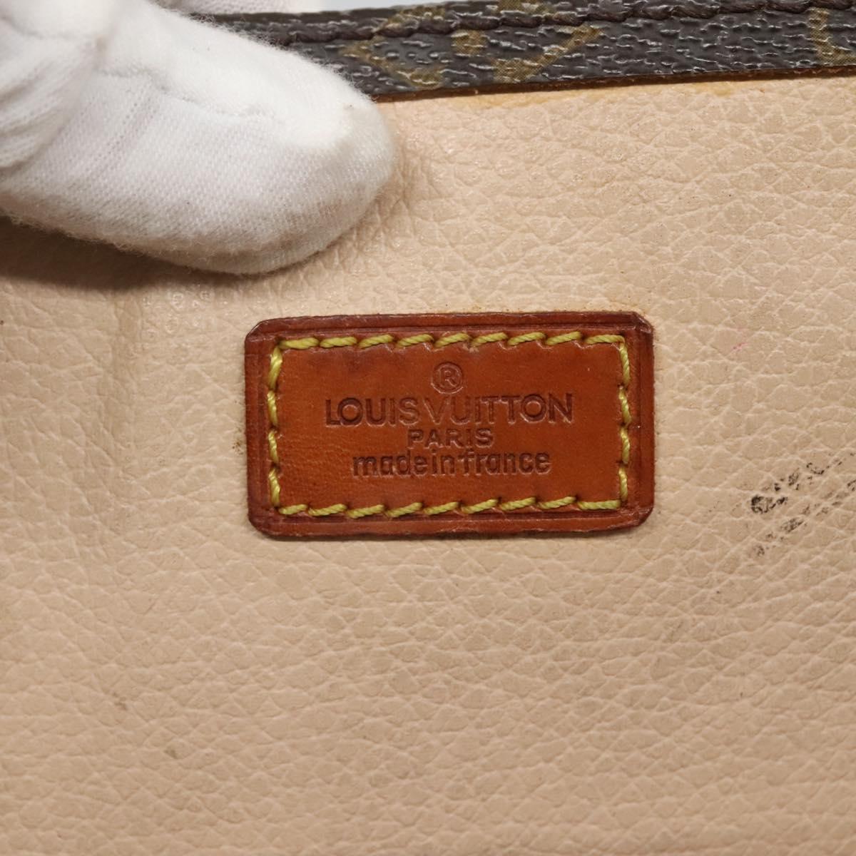 LOUIS VUITTON Monogram Sac Plat Hand Bag M51140 LV Auth 133558