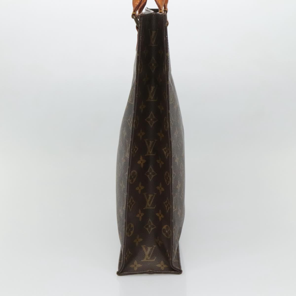 LOUIS VUITTON Monogram Sac Plat Hand Bag M51140 LV Auth 133558