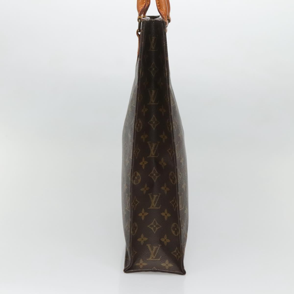 LOUIS VUITTON Monogram Sac Plat Hand Bag M51140 LV Auth 133558