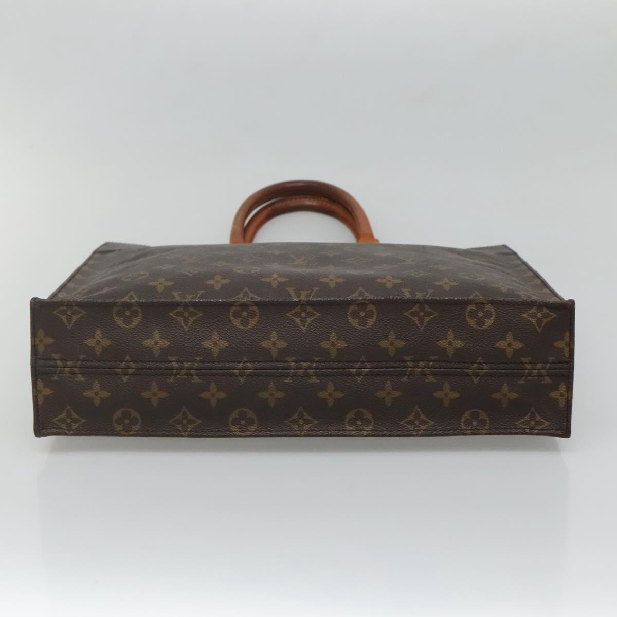 LOUIS VUITTON Monogram Sac Plat Hand Bag M51140 LV Auth 133558