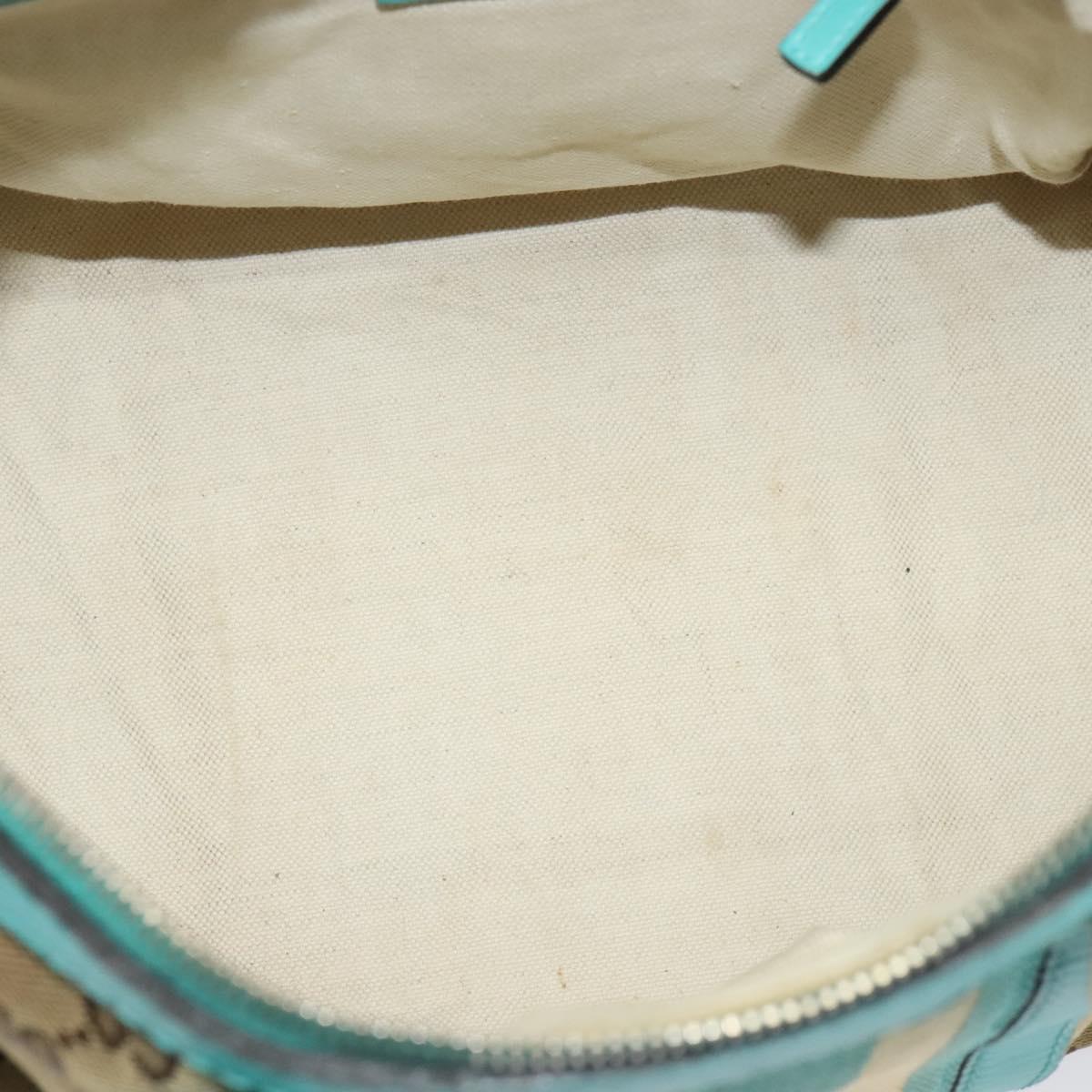 GUCCI GG Canvas Hand Bag 2way Beige Gold 2472005 Auth 133566