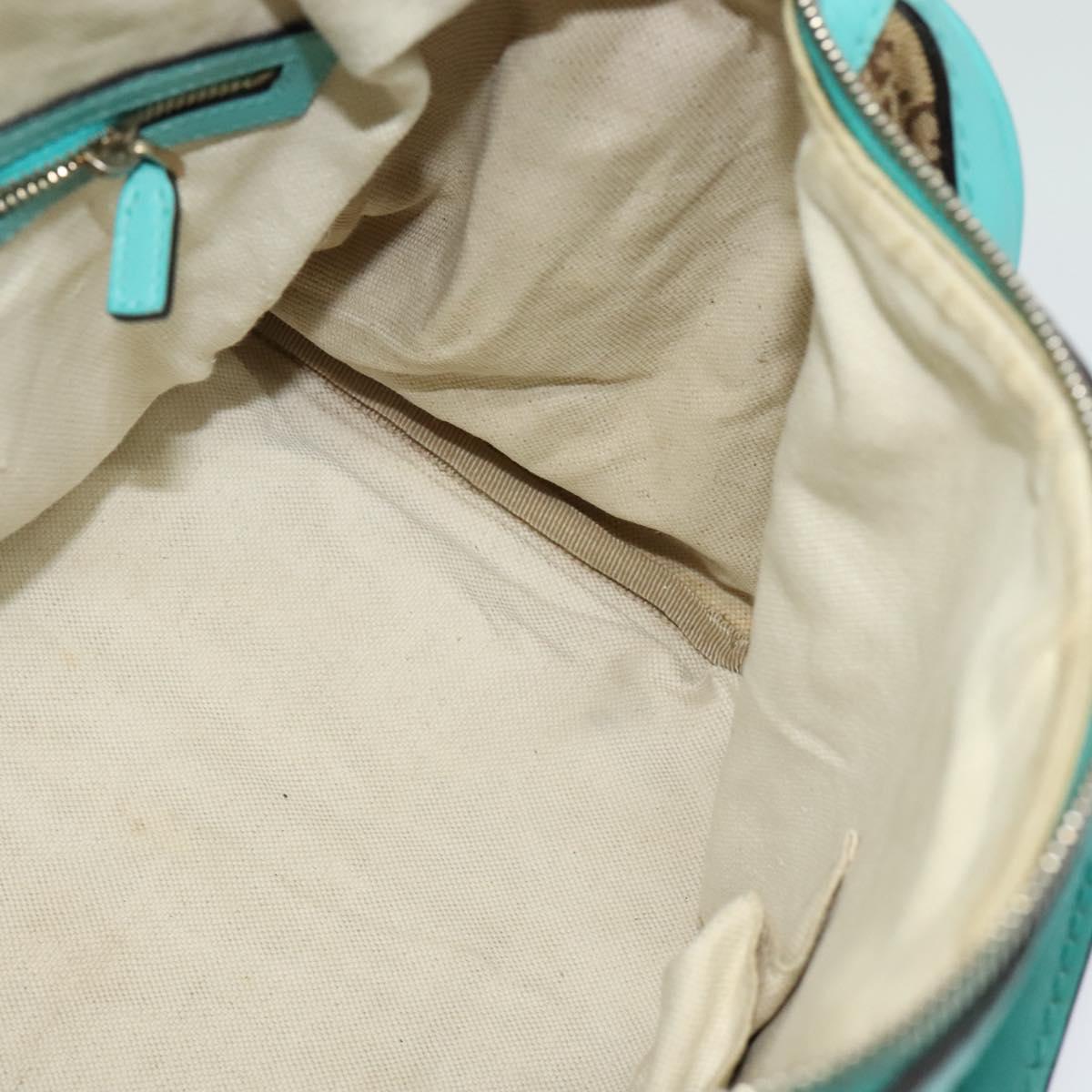 GUCCI GG Canvas Hand Bag 2way Beige Gold 2472005 Auth 133566