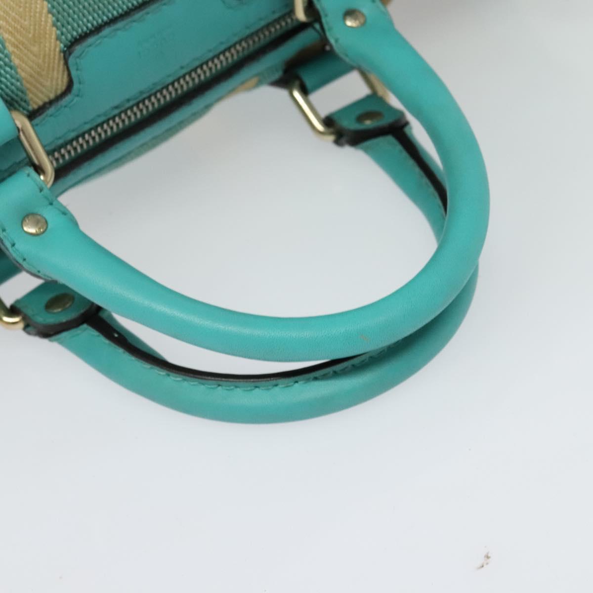 GUCCI GG Canvas Hand Bag 2way Beige Gold 2472005 Auth 133566