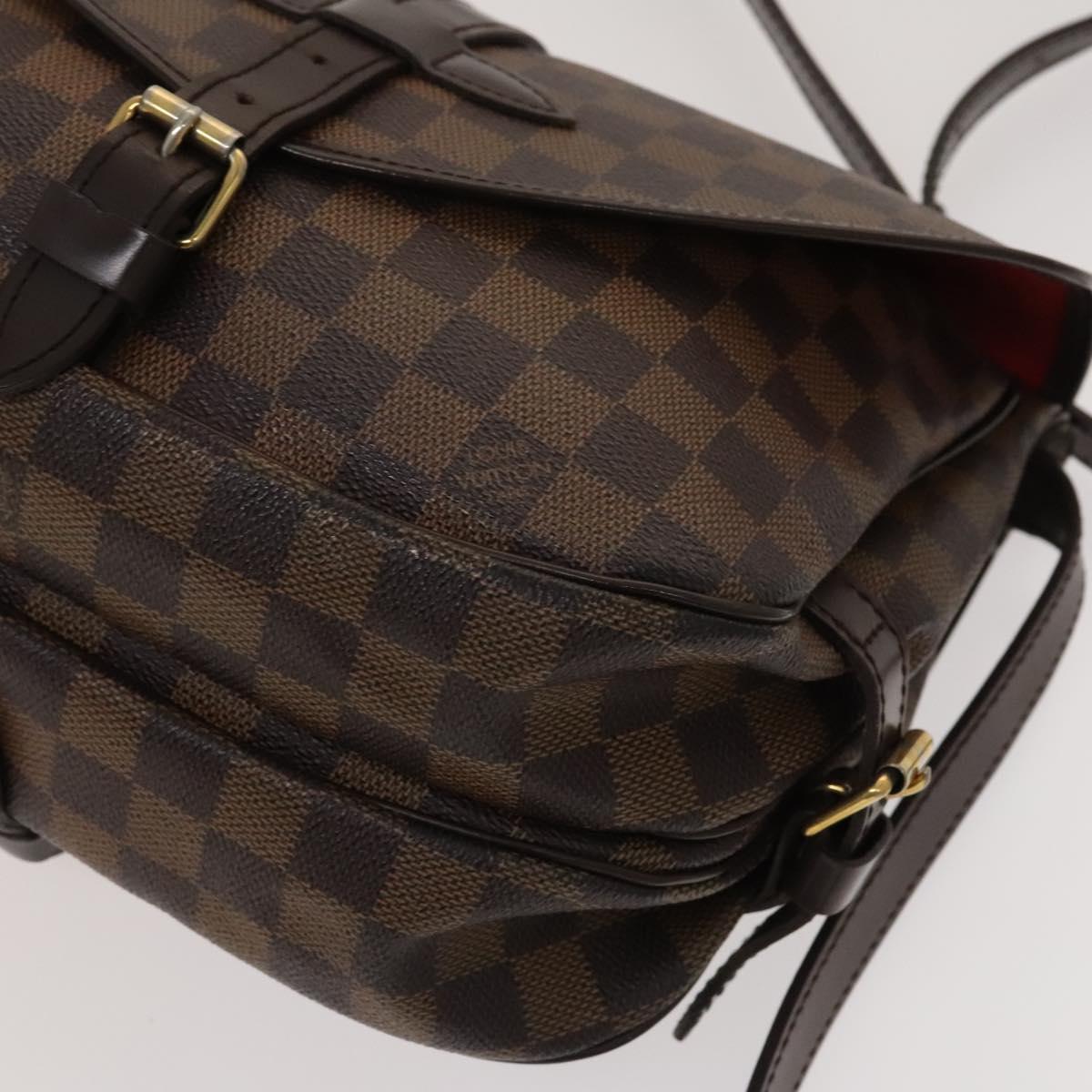 LOUIS VUITTON Damier Ebene Saumur 30 Shoulder Bag SPO N48081 LV Auth 133592