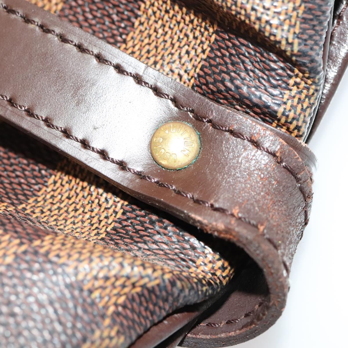 LOUIS VUITTON Damier Ebene Saumur 30 Shoulder Bag SPO N48081 LV Auth 133592