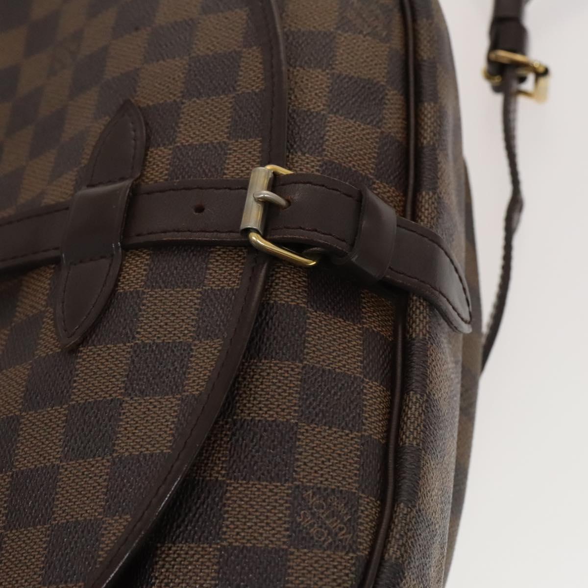 LOUIS VUITTON Damier Ebene Saumur 30 Shoulder Bag SPO N48081 LV Auth 133592