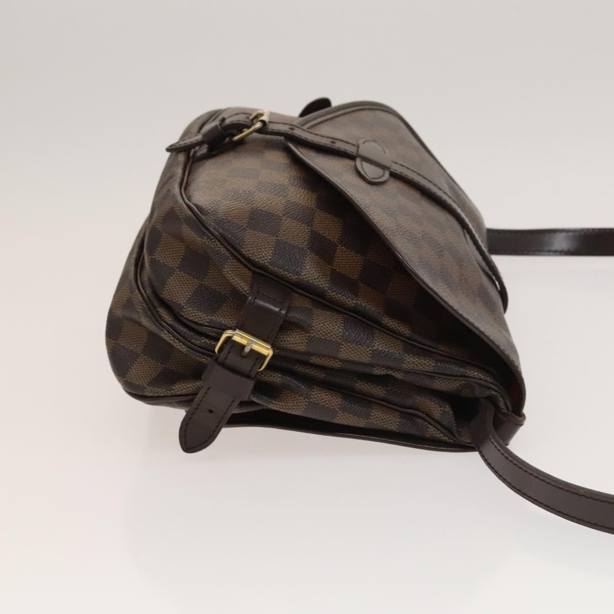 LOUIS VUITTON Damier Ebene Saumur 30 Shoulder Bag SPO N48081 LV Auth 133592