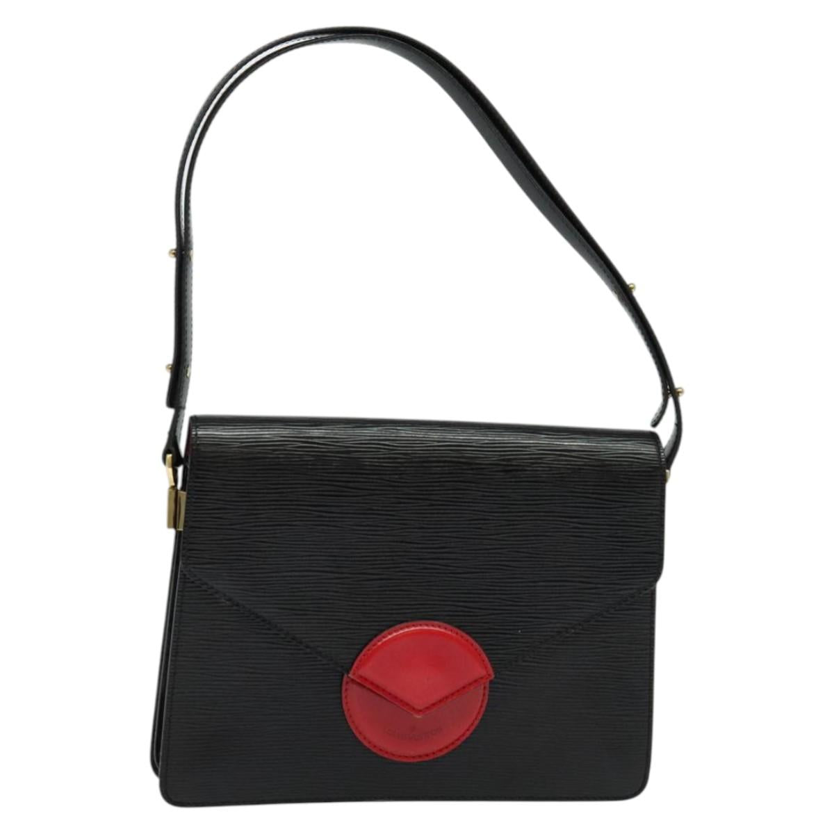 LOUIS VUITTON Epi Osh Shoulder Bag Black Red M52444 LV Auth 133596