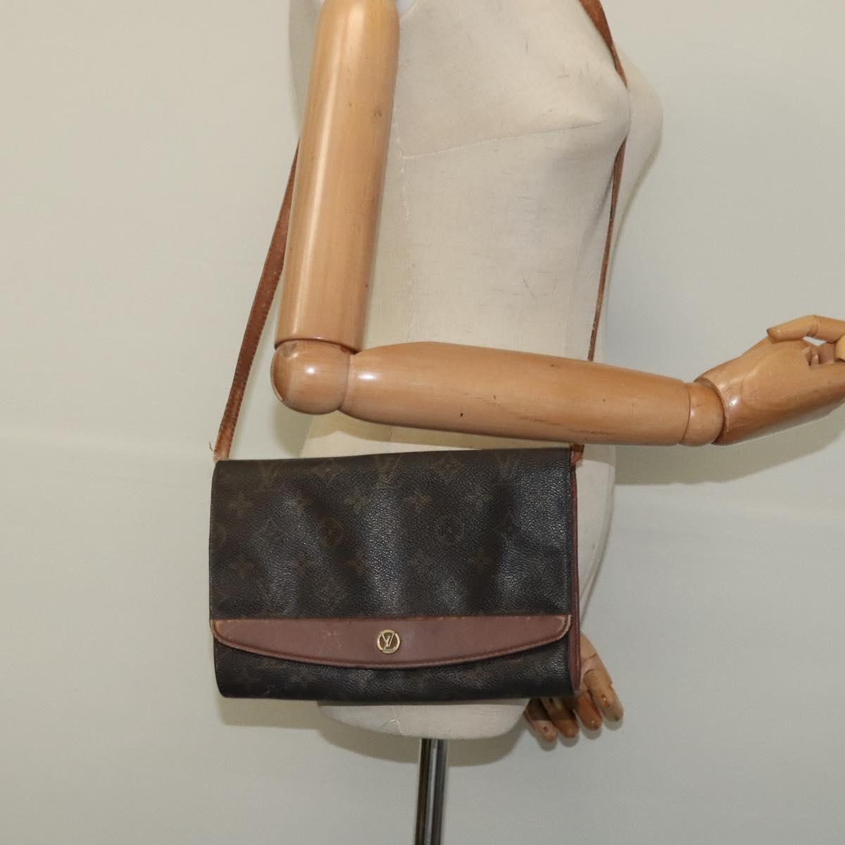 LOUIS VUITTON Monogram Bordeaux 24 Shoulder Bag M51798 LV Auth 133603