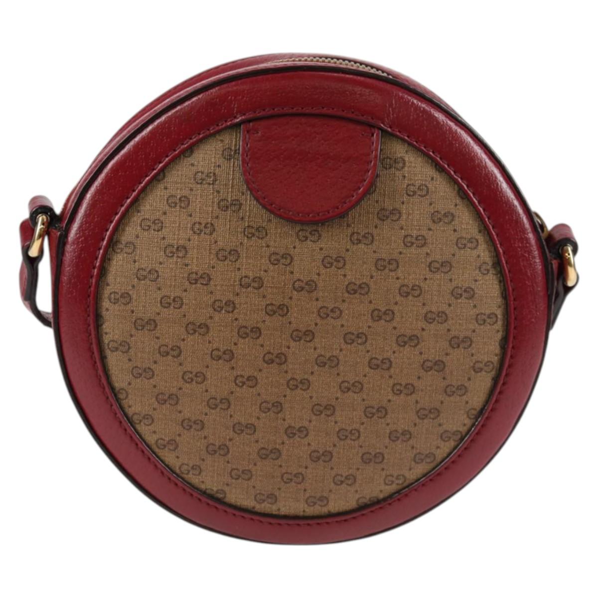GUCCI Micro GG Supreme Doraemon Collaboration Bag PVC Beige 625216 Auth 133618