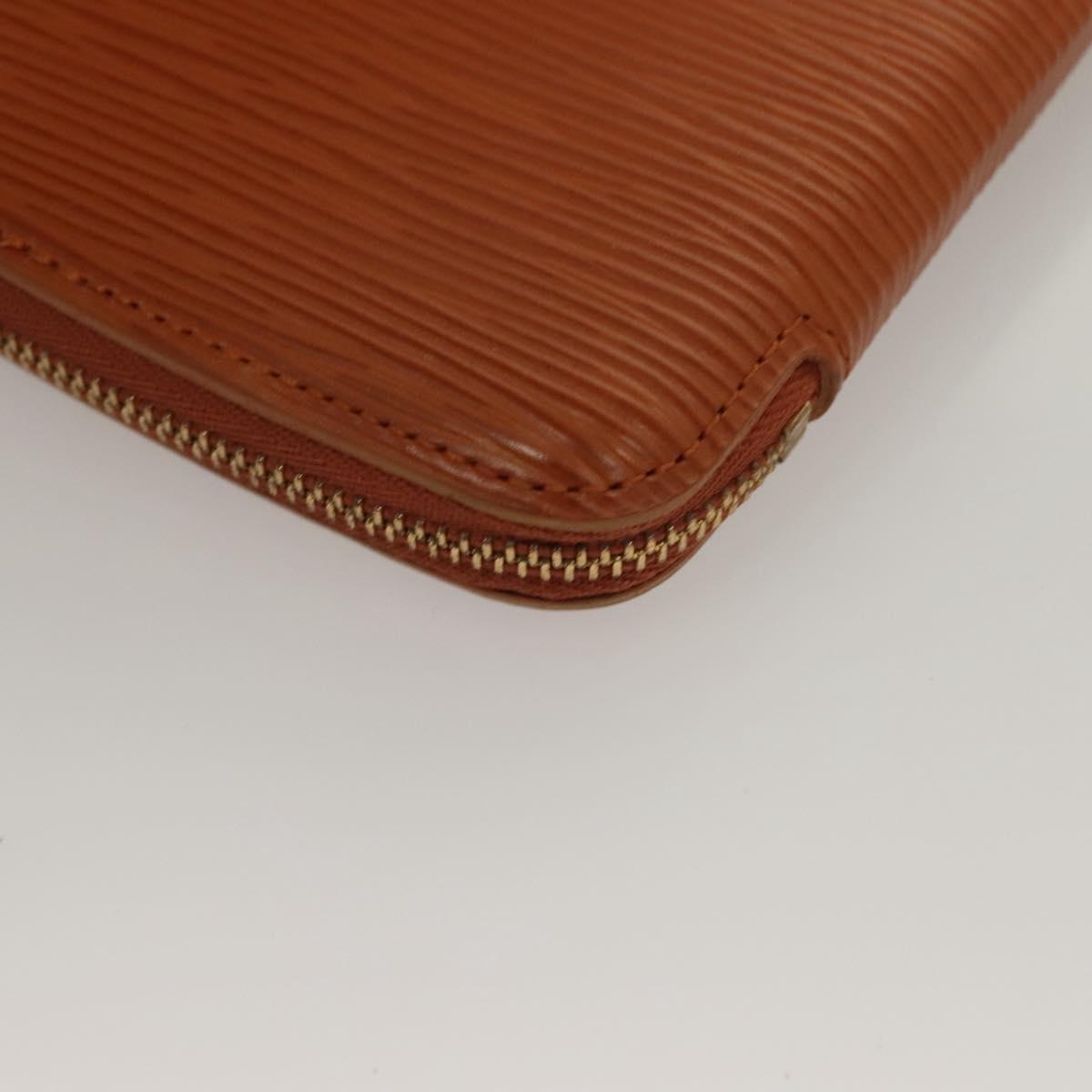 LOUIS VUITTON Epi Agenda geod Wallet Brown LV Auth 133628
