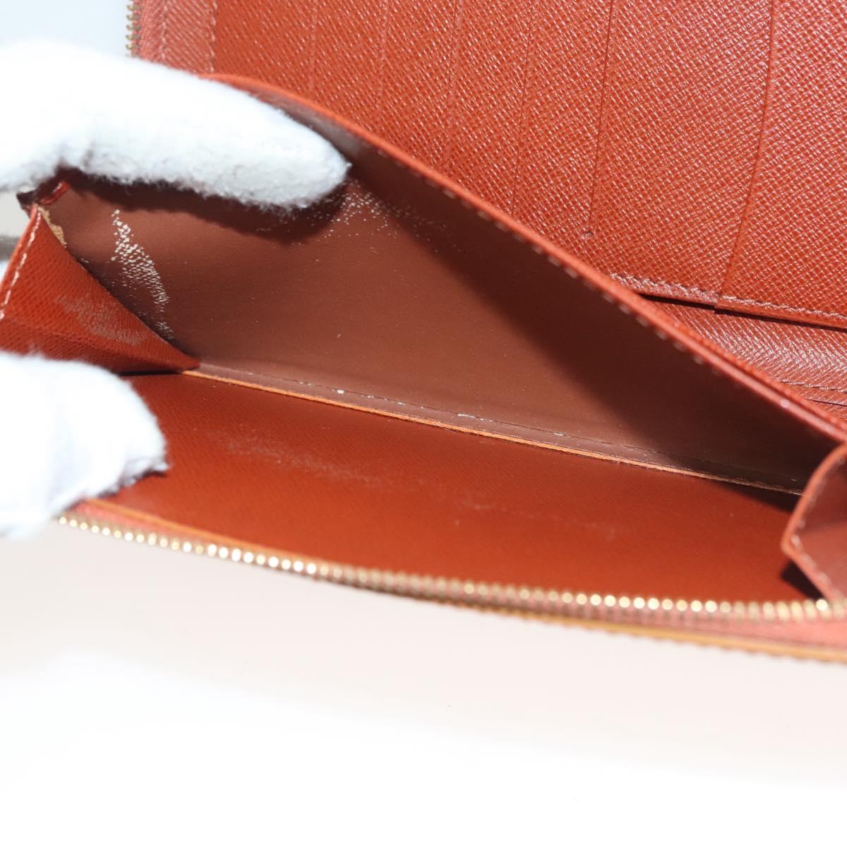 LOUIS VUITTON Epi Agenda geod Wallet Brown LV Auth 133628