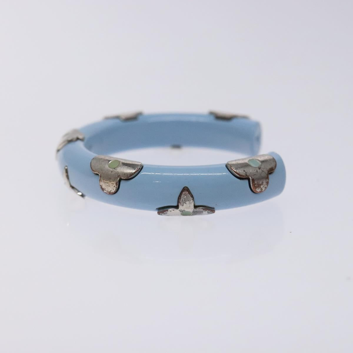 LOUIS VUITTON Brass Friend Ship Bracelet Leather Pink M6793E LV Auth 133634