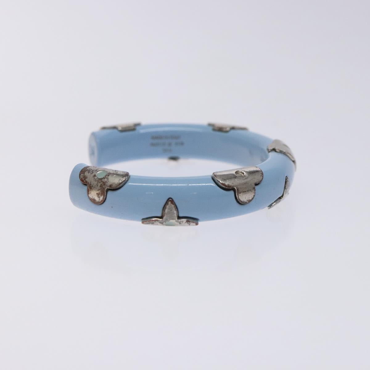 LOUIS VUITTON Brass Friend Ship Bracelet Leather Pink M6793E LV Auth 133634