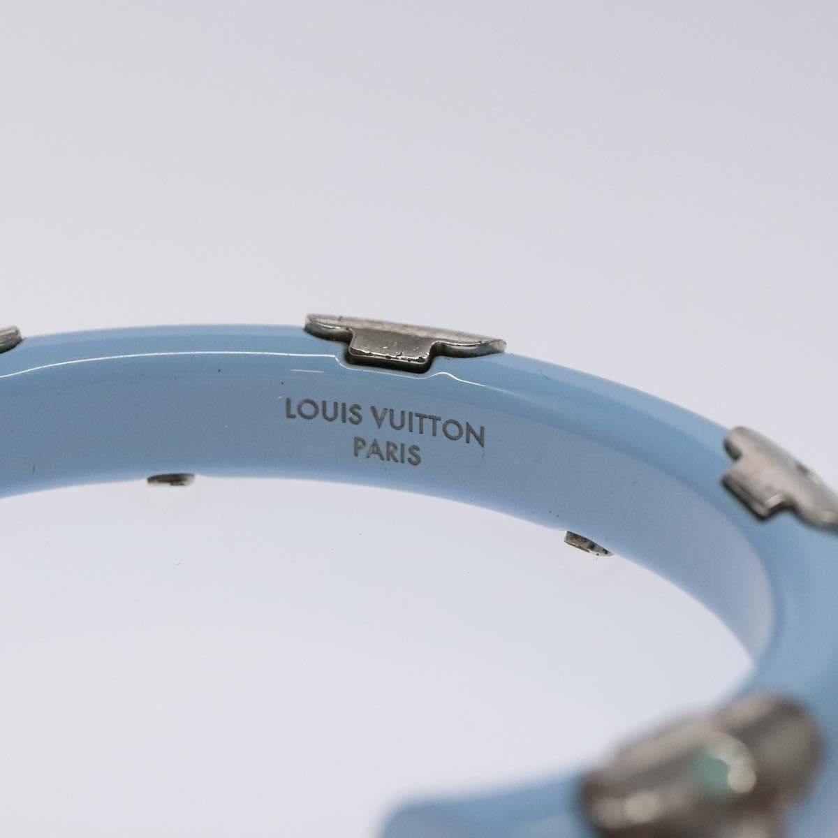 LOUIS VUITTON Brass Friend Ship Bracelet Leather Pink M6793E LV Auth 133634