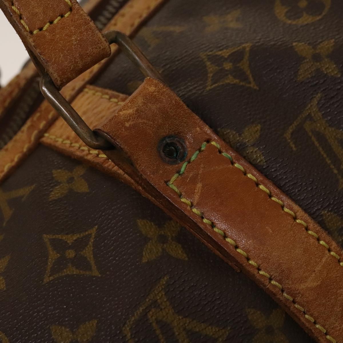 LOUIS VUITTON Monogram Sac Spool 45 Boston Bag M41624 LV Auth 133647