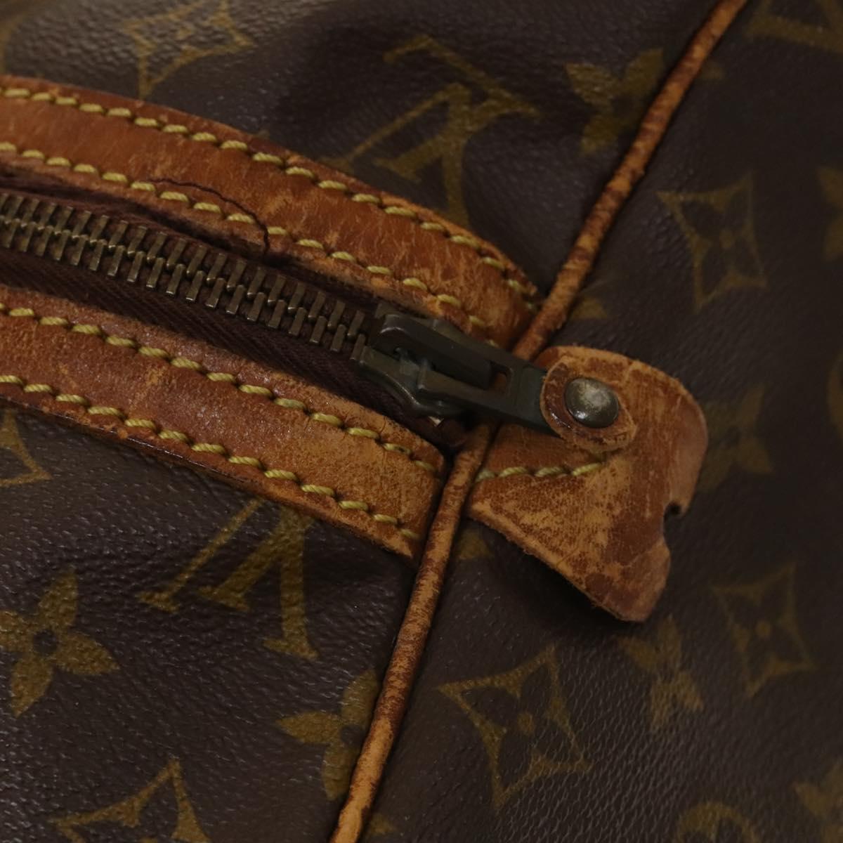 LOUIS VUITTON Monogram Sac Spool 45 Boston Bag M41624 LV Auth 133647