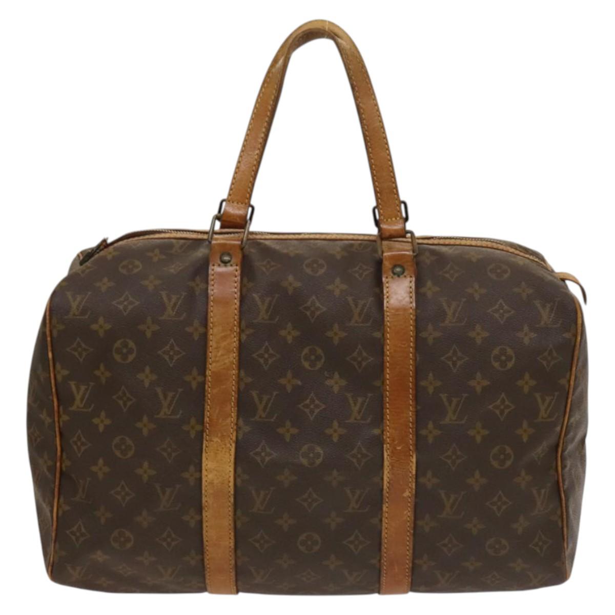 LOUIS VUITTON Monogram Sac Spool 45 Boston Bag M41624 LV Auth 133647