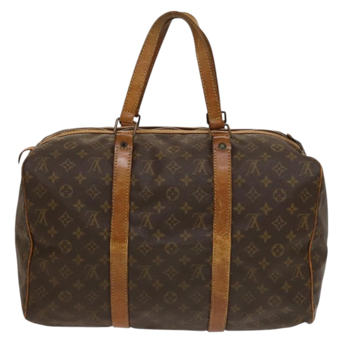 LOUIS VUITTON Monogram Sac Spool 45 Boston Bag M41624 LV Auth 133647